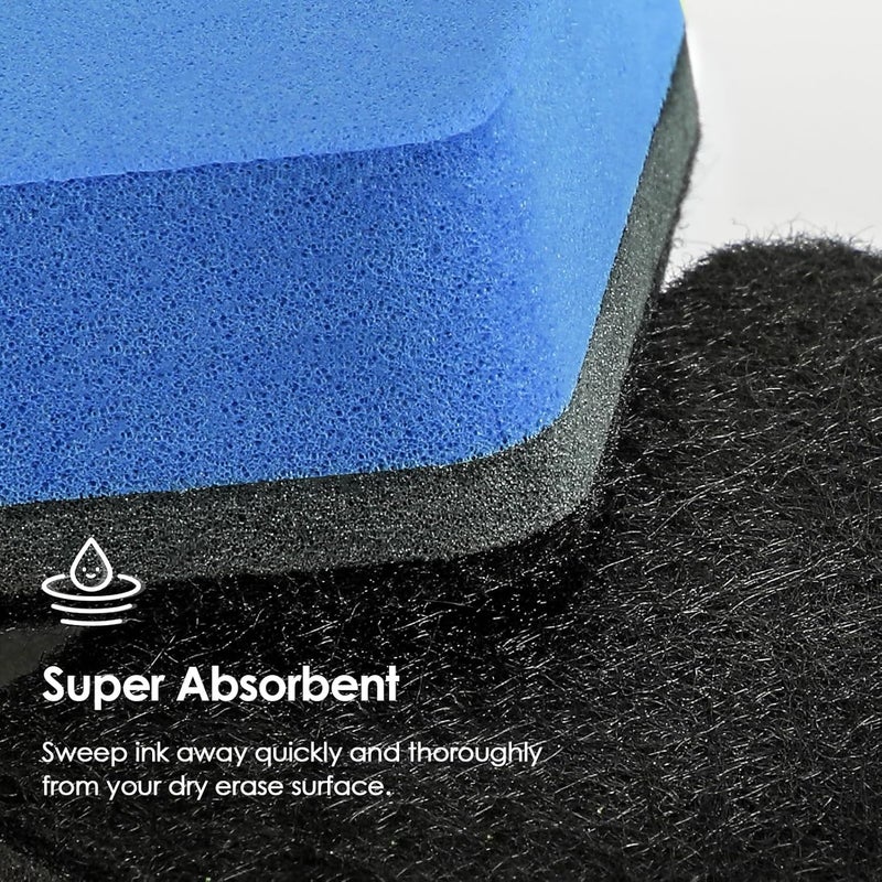 MaxGear Dry Erase Erasers, 36 Pack Magnetic Whiteboard Dry Erasers for Classroom, Mini Whiteboard Cleaning Pads, Chalkboard Wiper Teacher Supplies for School, Office, Home, 6 Color Set, 2 x 2 Inch - Image 4